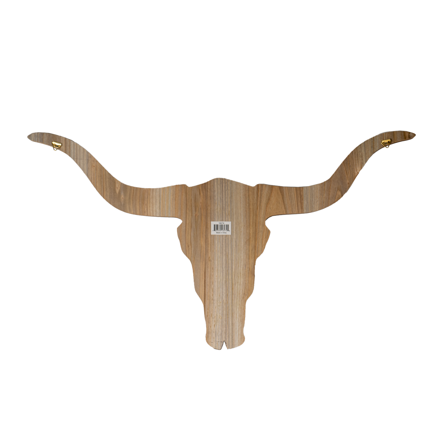 Texas Longhorn Cow Skull Wall Plaque MDF Board Bull Horn Cutout 30 inch Length Wall Art Man Cave Decor