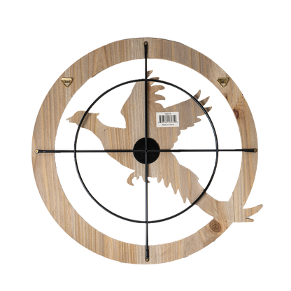 Pheasant Hunting Target Bullseye Wall Plaque MDF Board Man Cave Outdoor Enthusiast Wall Art 15 Inch Wide