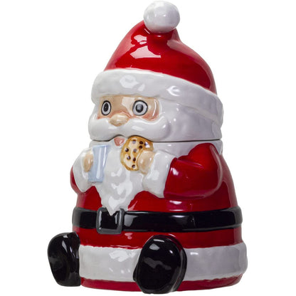 Pacific Giftware Xmas Christmas Santa Ceramic Cookie Jar