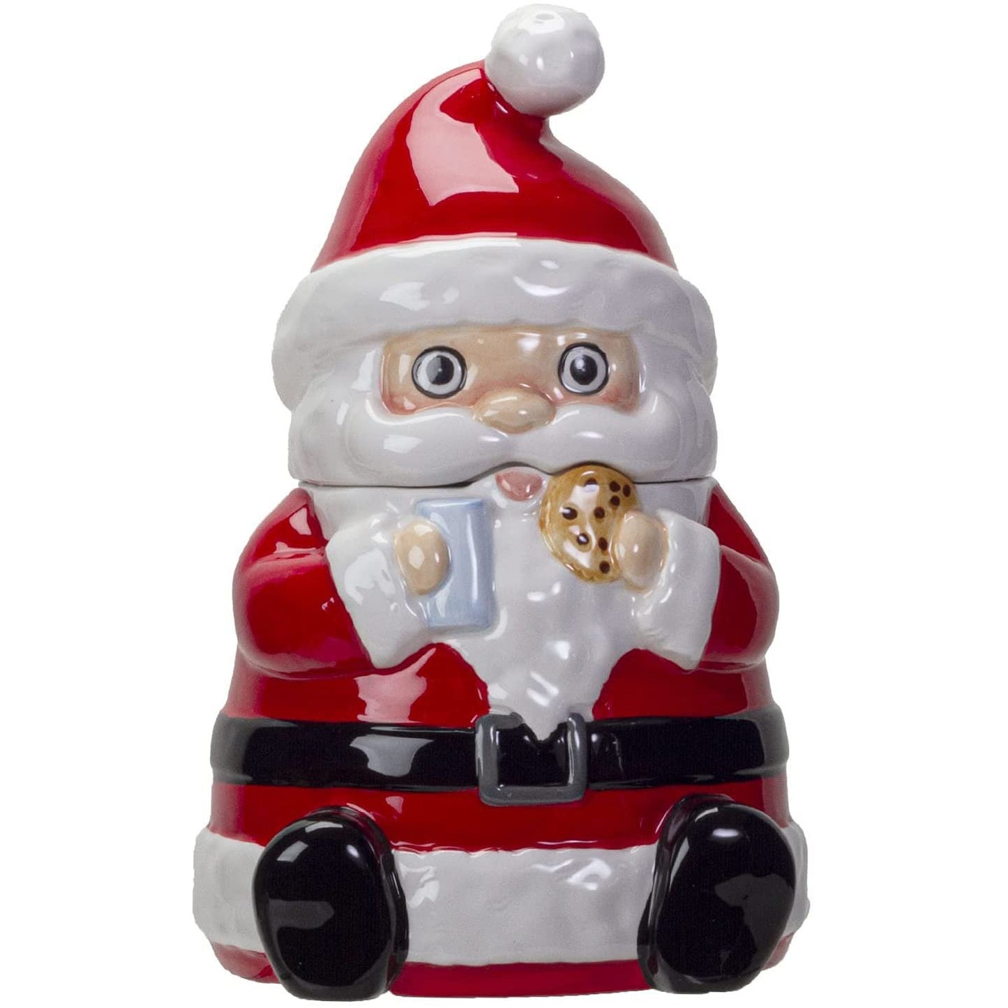 Pacific Giftware Xmas Christmas Santa Ceramic Cookie Jar