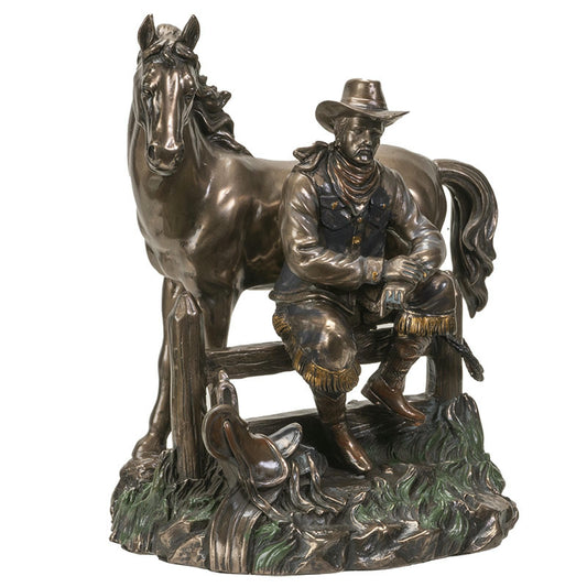 Cowboy Tranquility Statue 7 Inches