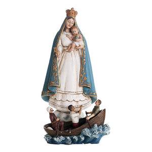 PTC Our Lady of Charity Our Lady Caridad Del Cobre Patroness of Cuba Religious Figurine State 10.25 Inch