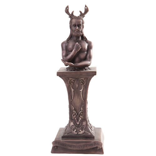 Pacific Trading The Horned God Bust on Pedestal Statue