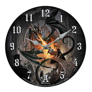 Order Of The Dragon Decor Wall Clock Round Plate Diameter 13.5"