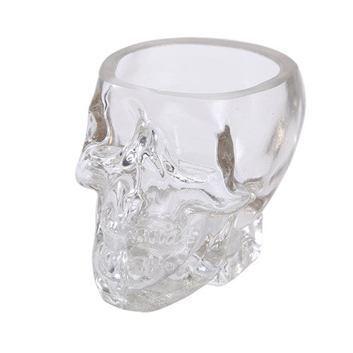 Skull Head Crystal Glass Vodka Shot Glass Whiskey Drinking Ware Home Bar Cup, 80ML, 5.82OZ