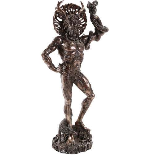 Pacific Giftware Celtic Horned God Cernunnos Collectible Statue by Artist Maxine Miller 10 Inch (Cast Bronze)