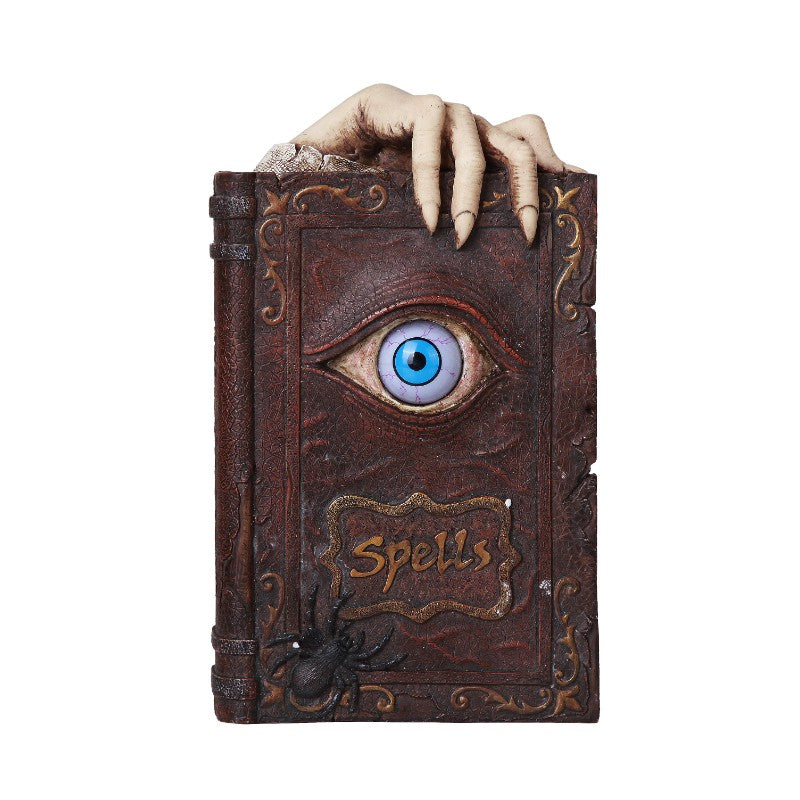 Pacific Giftware Evil Eye Book of Spells Resin Money Bank Halloween Decor Gothic Collectible 8.25 Inches