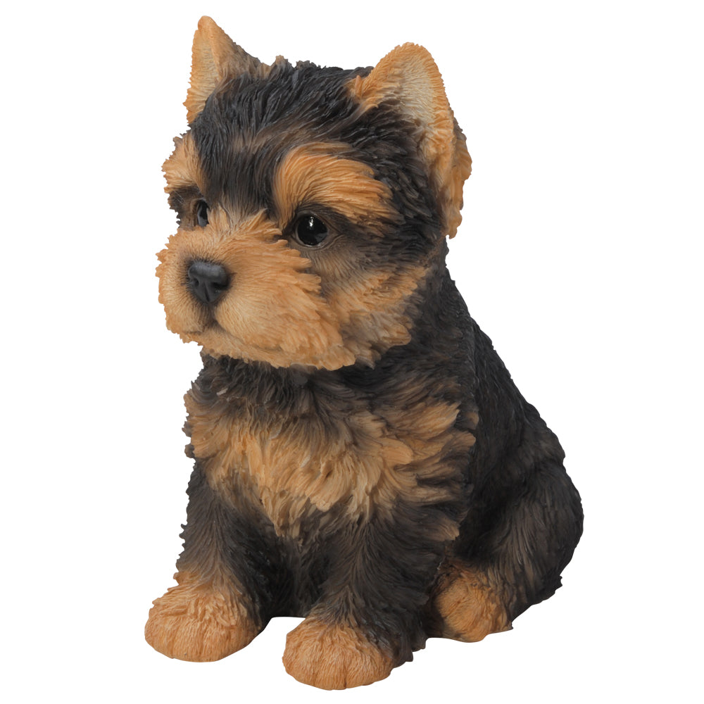 6.4 inches Yorkshire Terrier Puppy Figurine Statues Collectible