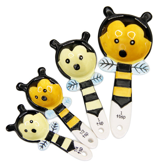 Bumble Bee Measuring Spoon Set of 4 Kitchen Decor Honey Bee