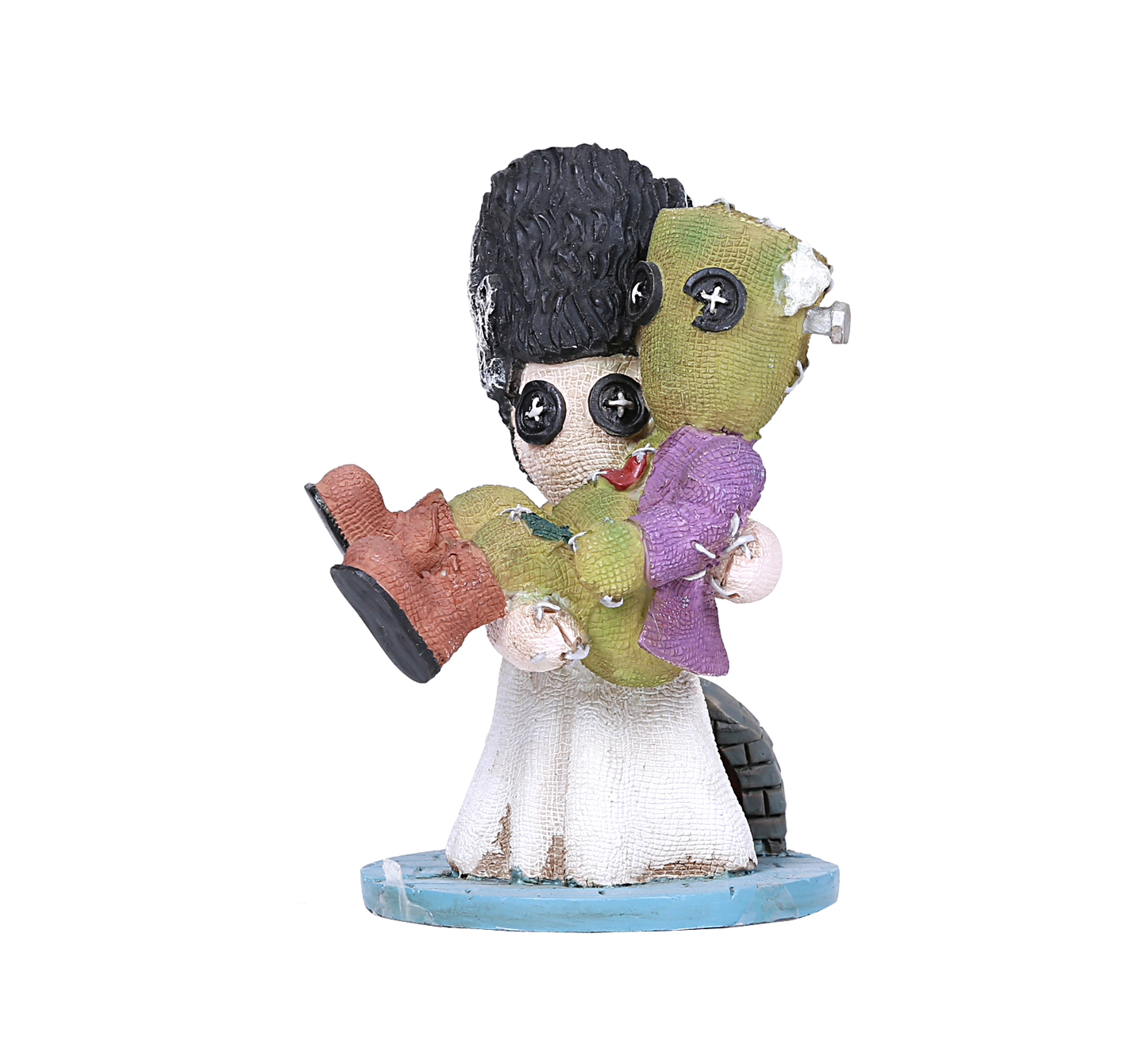 Pinhead Monsters Couple Frankenstein Bride Monster Doll Figurine Statue Wedding Zombie