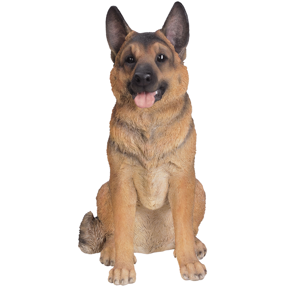 German Shepherd Life Like K9 Large Dog 21" Tall Glass Eyes