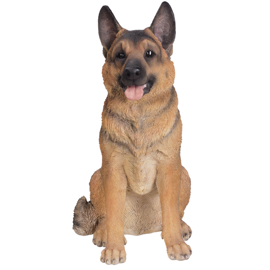 German Shepherd Life Like K9 Large Dog 21" Tall Glass Eyes