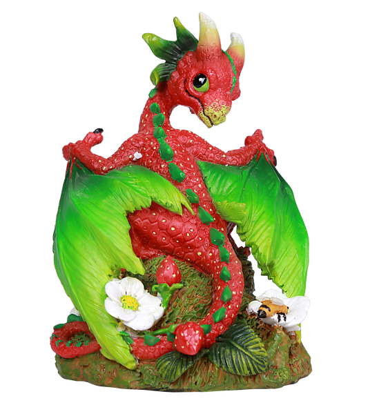 Strawberry Red Dragon Statue by Stanley Morrison Strawberry Vine Seeds