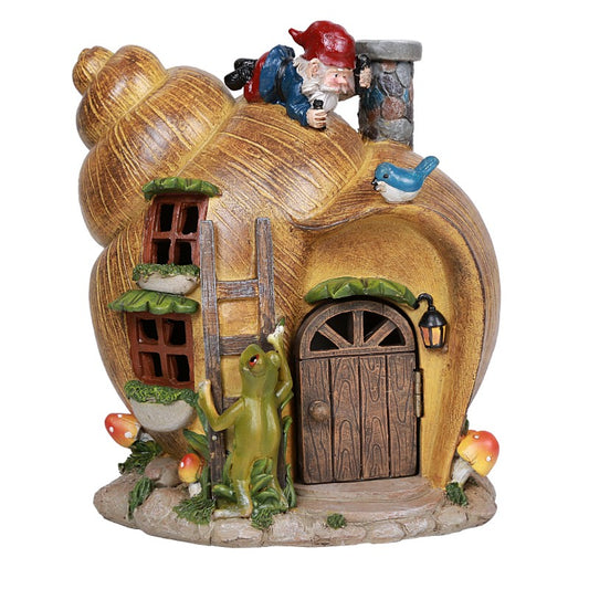 Pacific Giftware PT Gnome Shell Shape House Decorative Garden Decor Statue