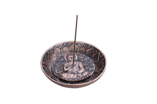 Meditating Gautama Buddha The Enlightened One Incense Stick Holder Incense Burner 5"