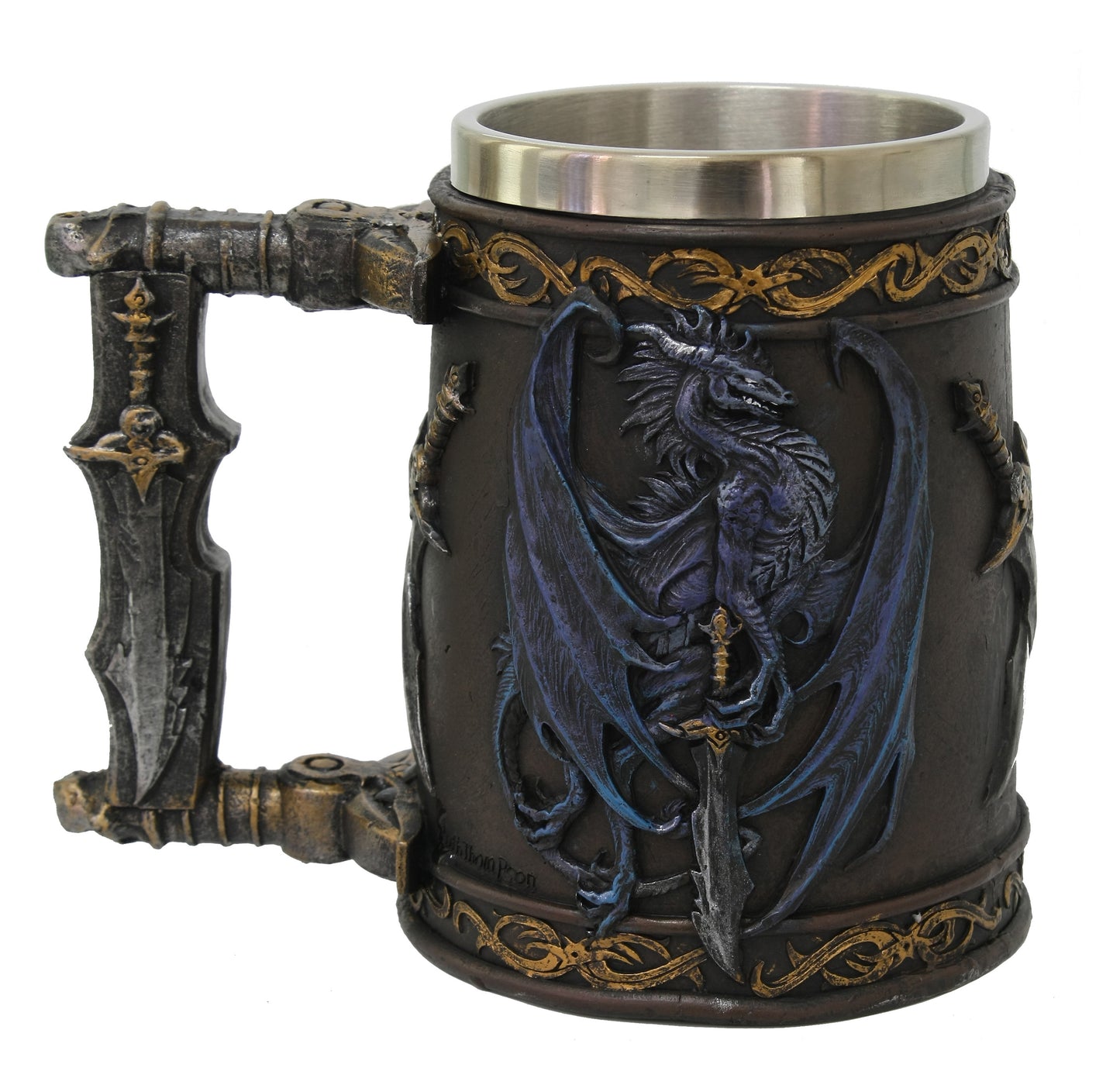 Storm Blade Dragon Tankard Stein artist Ruth Thompson