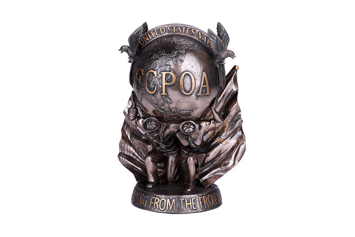 Pacific Giftware 8" Navy FCPOA First Class Petty Officer Association Cast Resin Bronze Finish Figurine