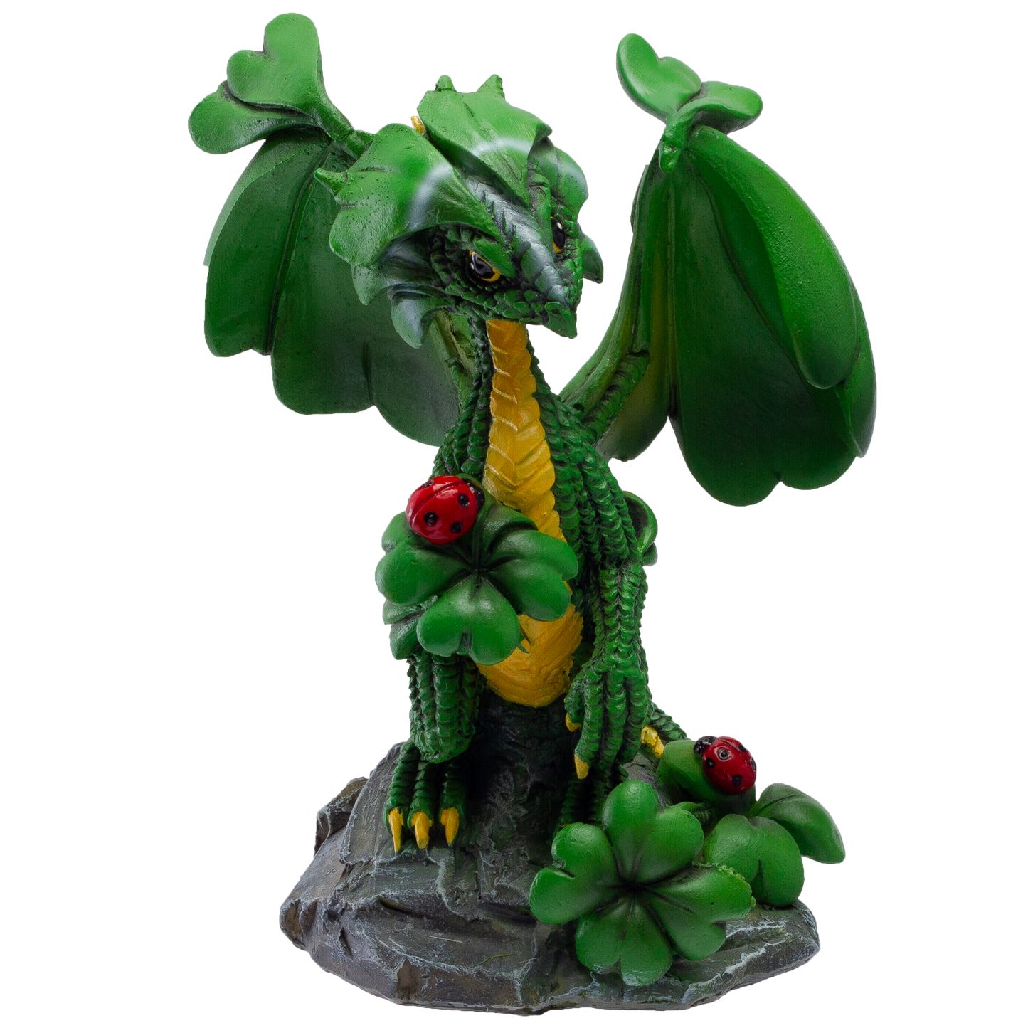 Pacific Giftware Dragon Fantasy Lucky Clover Dragon Resin Figurine