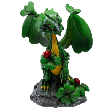 Pacific Giftware Dragon Fantasy Lucky Clover Dragon Resin Figurine