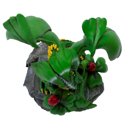 Pacific Giftware Dragon Fantasy Lucky Clover Dragon Resin Figurine