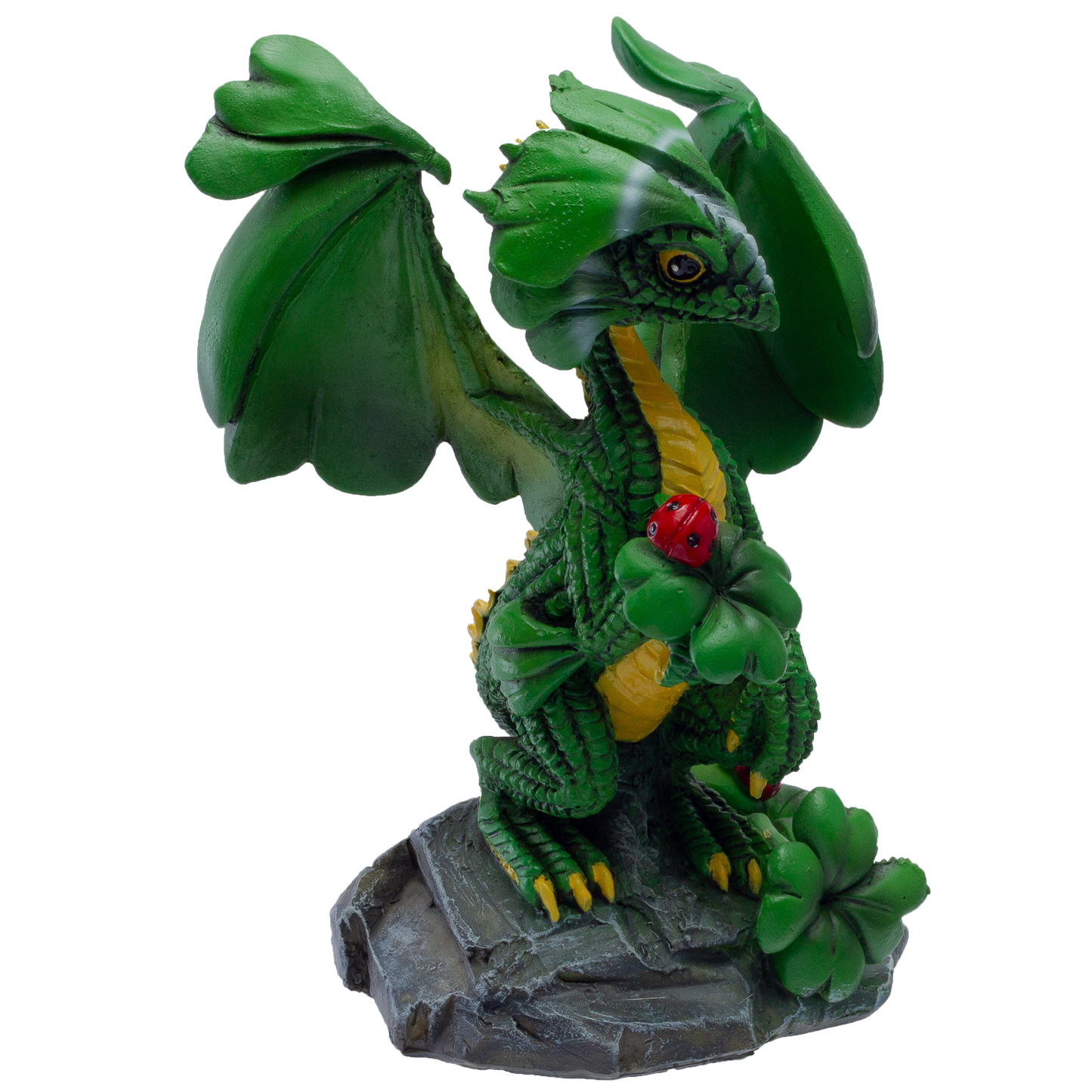 Pacific Giftware Dragon Fantasy Lucky Clover Dragon Resin Figurine