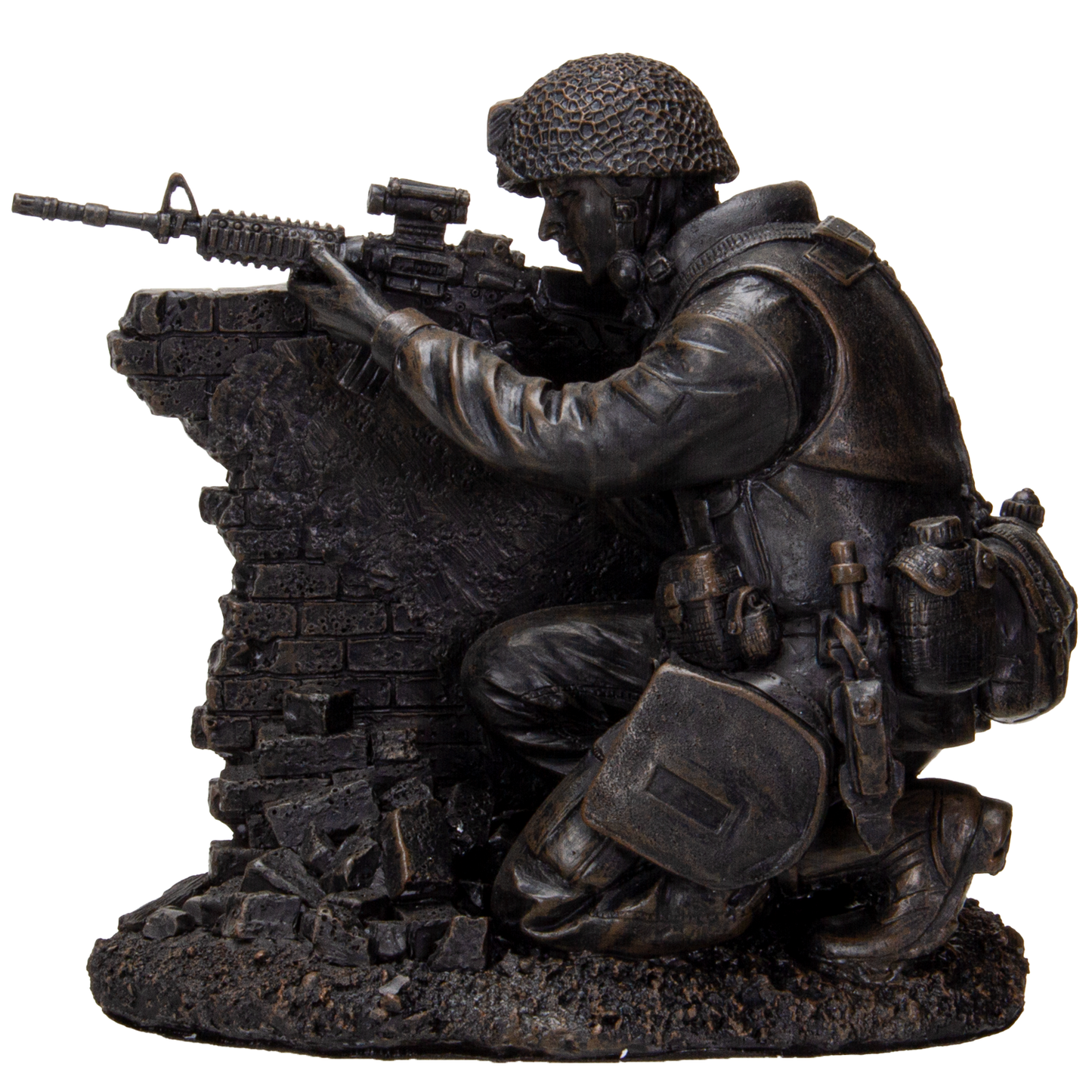 Pacific Giftware America's Finest Brave Soldier Holding Position Military Heroes Collectible Figurine