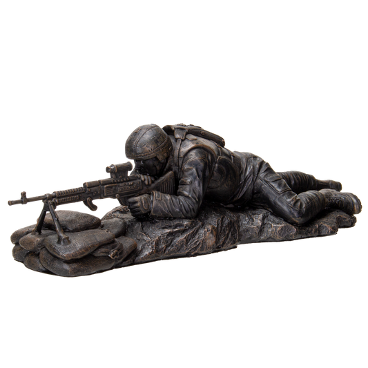 Pacific Giftware America's Finest Brave Soldier Laying Low Military Heroes Collectible Figurine