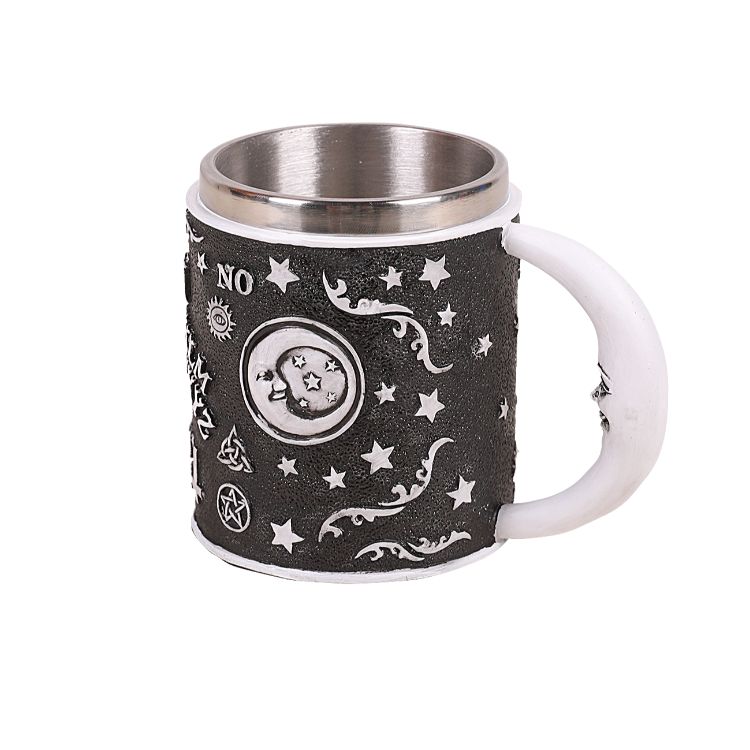 Mystical Magic Spirit Ouija Board Stainless Steel Rim Decorative Mug