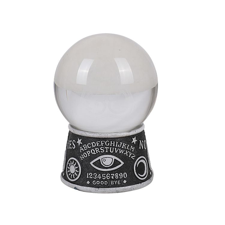 Mystical Magic Spirit Ouija LED Engraved 3D Planchette inside Glazing Glass Crystal Ball Figurine