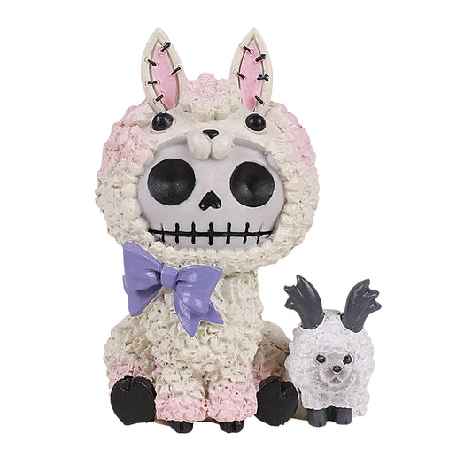 Furrybones Summit Collection Alpaca Paco Figurine Decorative Signature Skeleton in Alpaca Llama Camelid C