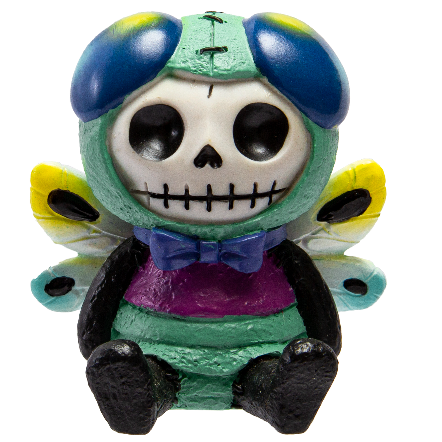 Furrybones Summit Collection Dragonfly Tombo Figurine Decorative Signature Skeleton in Colorful Dragonfly with Cute Wing