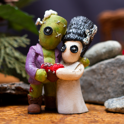 Pacific Giftware Immortal Love Frankenstein & His Bride Pinhead Monster Collection