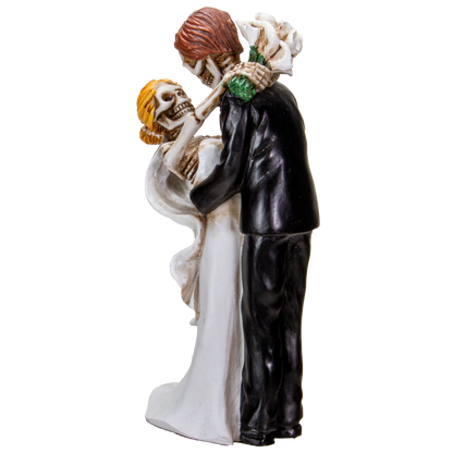 Love Never Dies Bride & Groom Lovingly Embrace Wedding Couple Resin Figurine