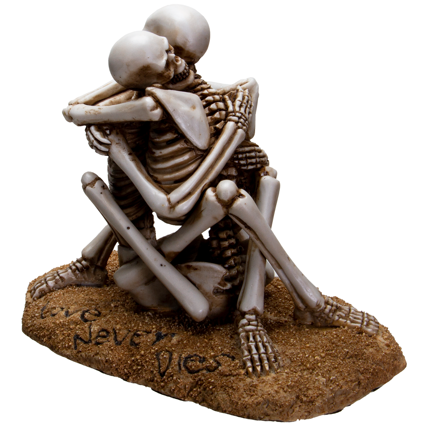 Love Never Dies Couple Sharing an Intimate Hug Resin Collectible Figurine