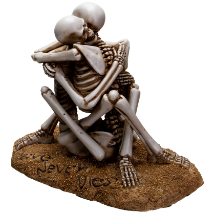 Love Never Dies Couple Sharing an Intimate Hug Resin Collectible Figurine