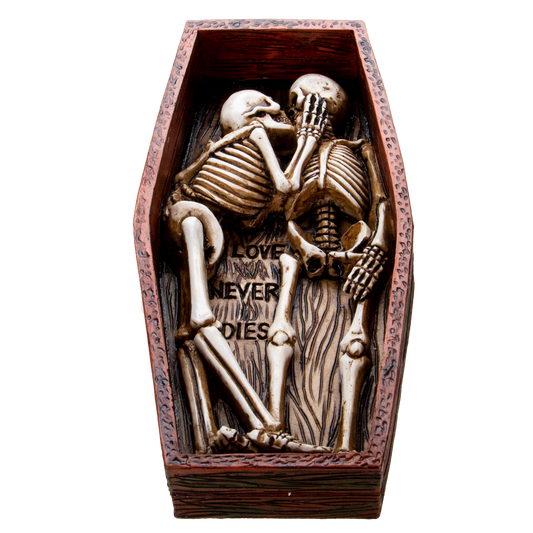 Pacific Giftware Love Never Dies Couple Buried Together in The Coffin Resin Figurine