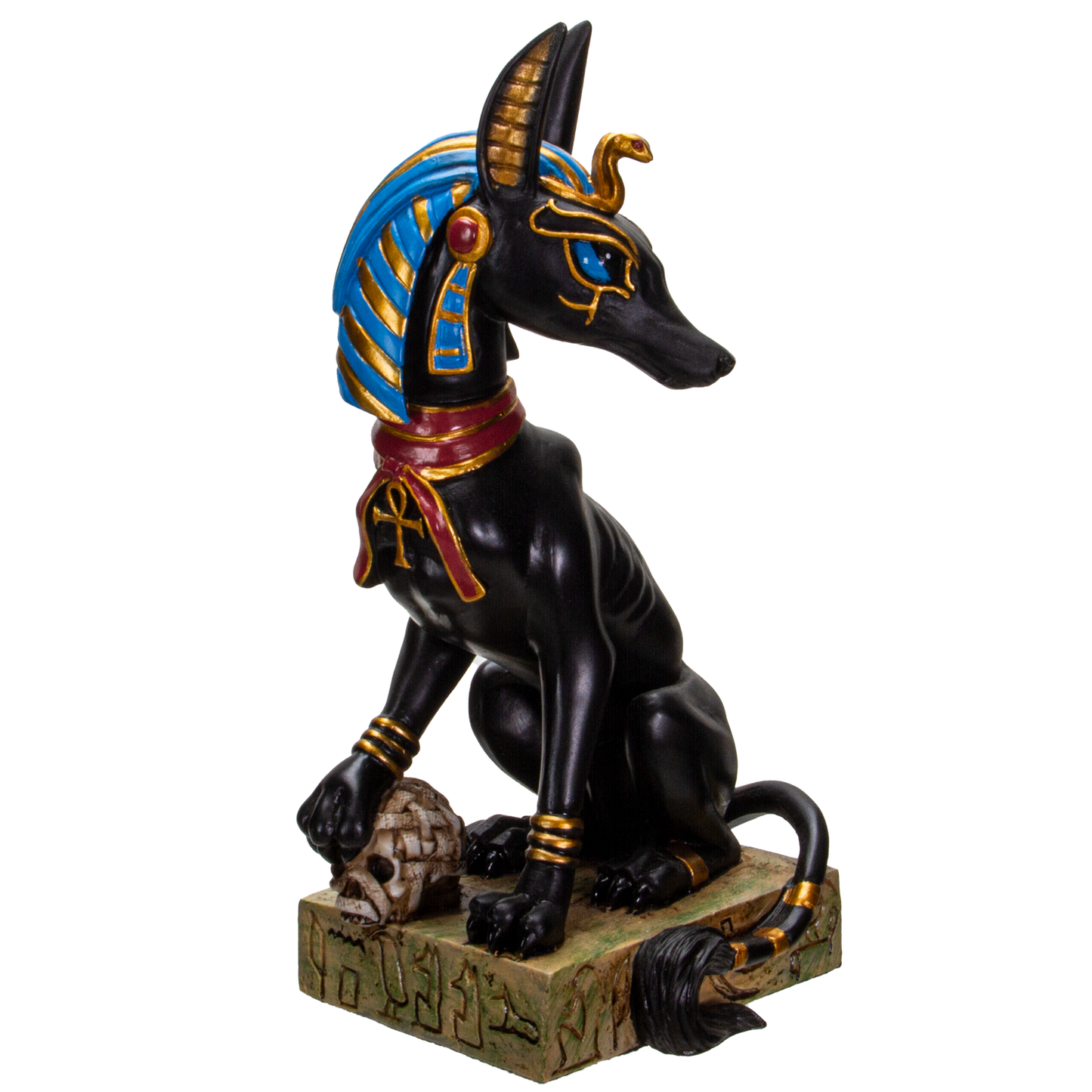 Pacific Giftware Ancient Egyptian God Anubis Sitting Pose Resin Figurine