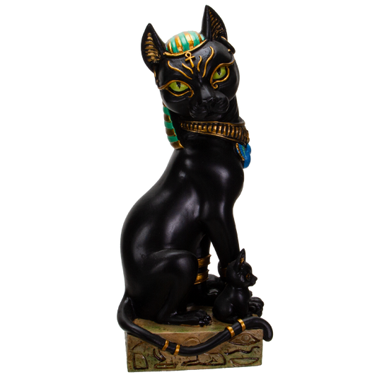 Pacific Giftware Ancient Egyptian Bastet Sitting Pose Resin Figurine