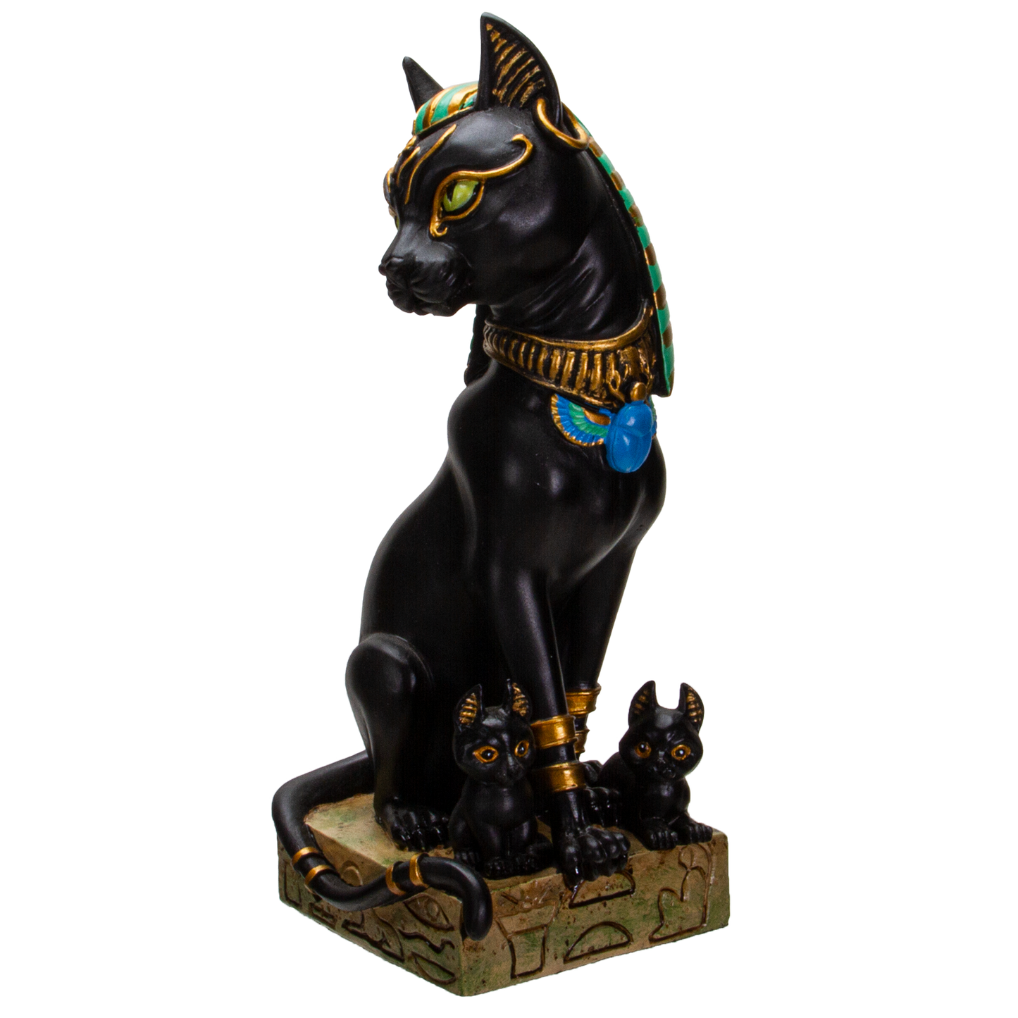 Pacific Giftware Ancient Egyptian Bastet Sitting Pose Resin Figurine