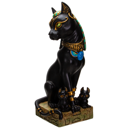 Pacific Giftware Ancient Egyptian Bastet Sitting Pose Resin Figurine