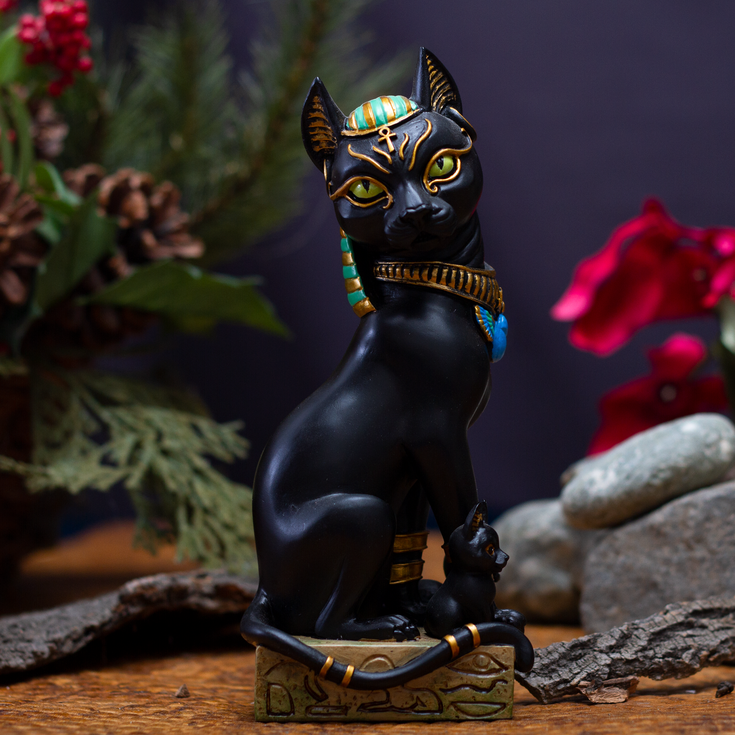 Pacific Giftware Ancient Egyptian Bastet Sitting Pose Resin Figurine