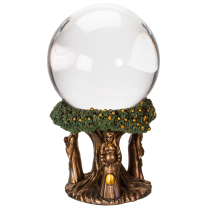 Pacific Giftware Mother Maiden Crone Gazing Glass Ball Resin Figurine