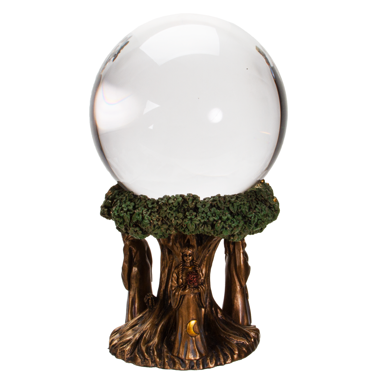 Pacific Giftware Mother Maiden Crone Gazing Glass Ball Resin Figurine