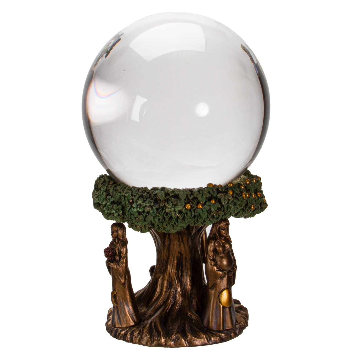 Pacific Giftware Mother Maiden Crone Gazing Glass Ball Resin Figurine