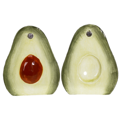 Avocado Ceramic Salt and Pepper Shakers Set