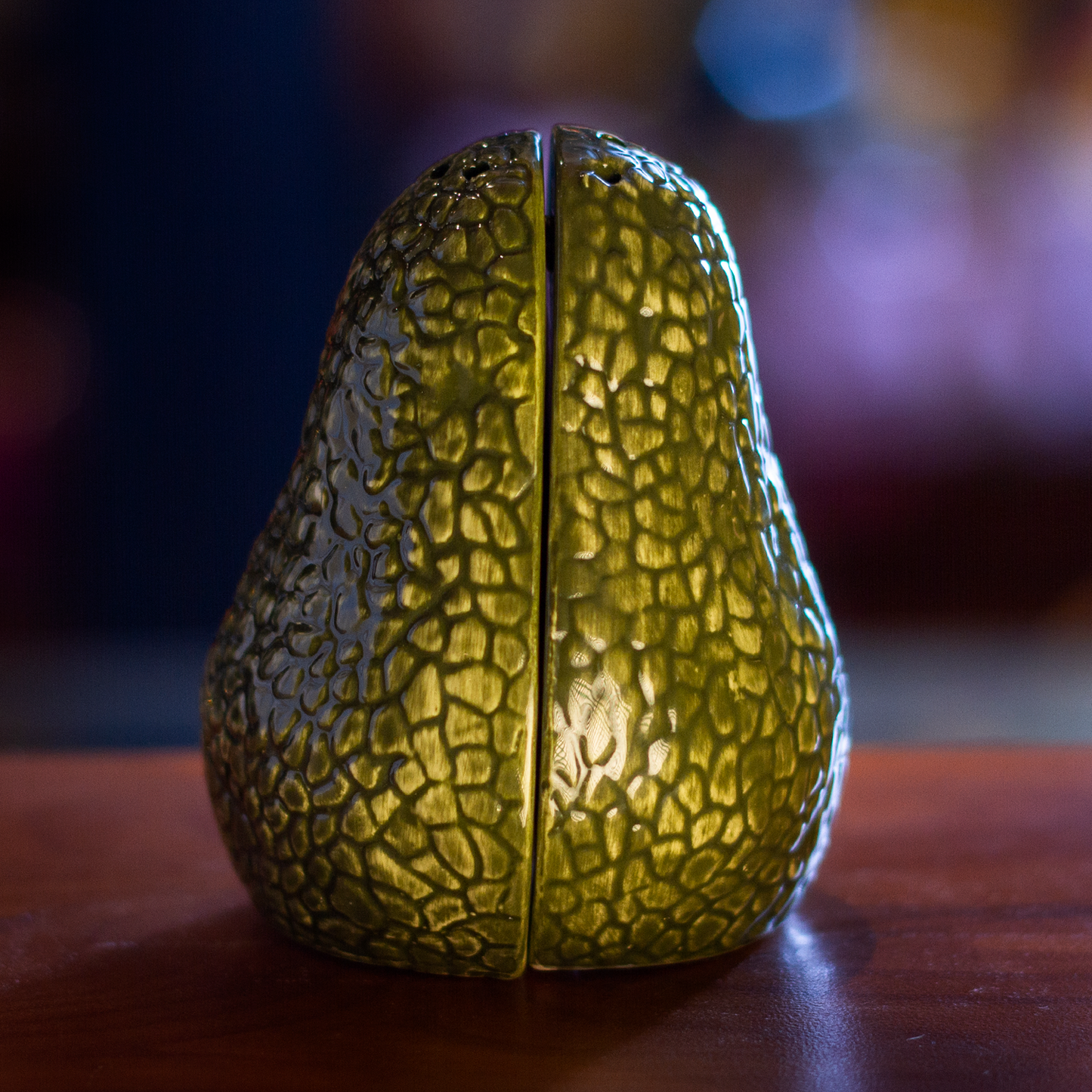 Avocado Ceramic Salt and Pepper Shakers Set