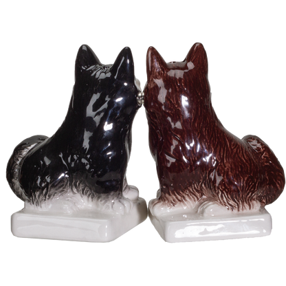 We're Not Fat Huskies Ceramic Salt and Pepper Shakers Set