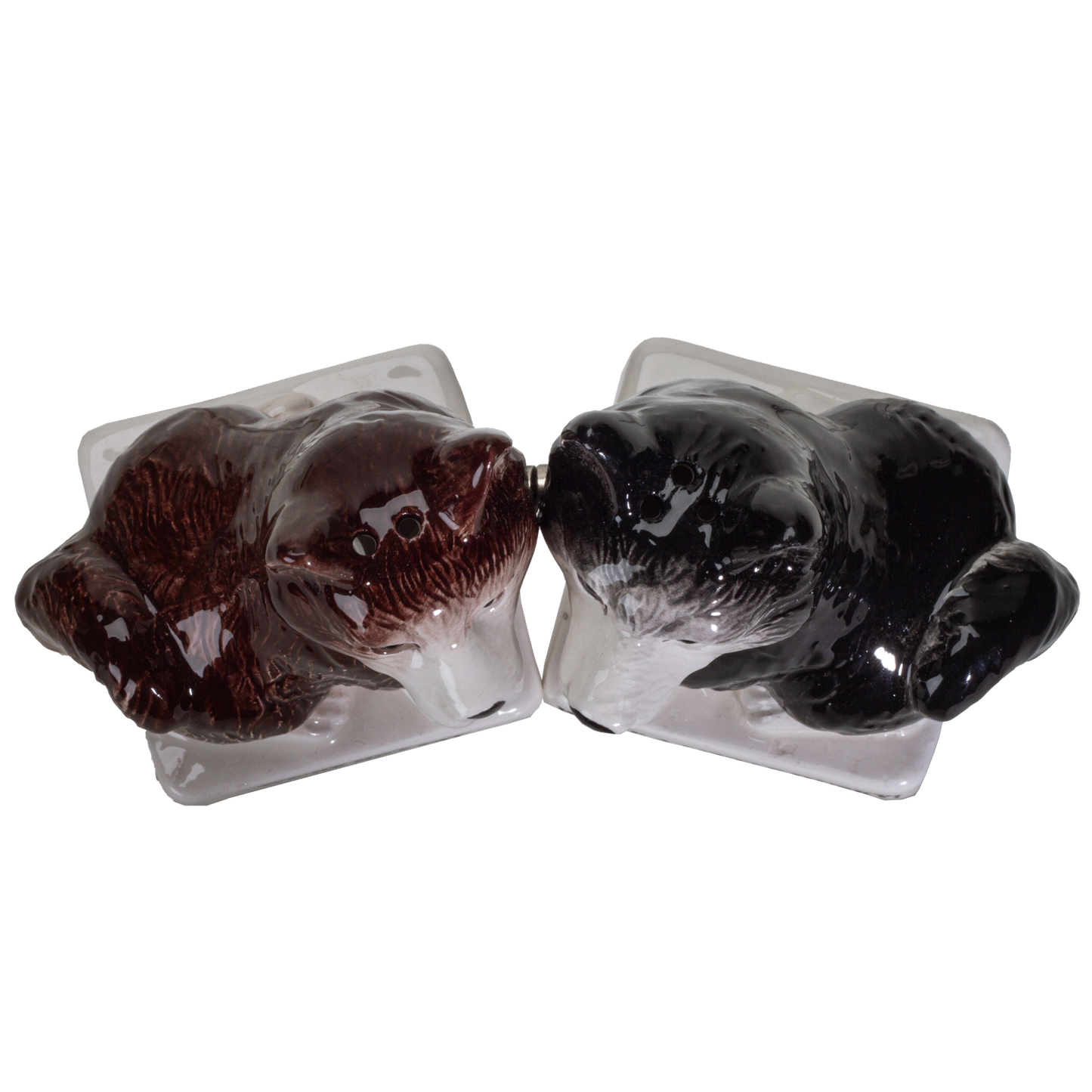 We're Not Fat Huskies Ceramic Salt and Pepper Shakers Set