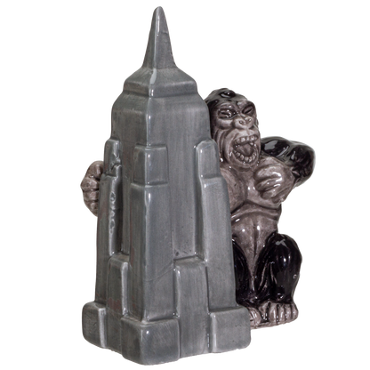 NY Empire State Building with Giant King Kong Monster Ceramic Salt and Pepper Shakers Set