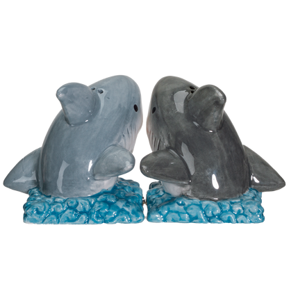 Shark Jaws King of the Ocean Ceramic Salt and Pepper Shakers Set